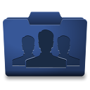 Blue Groups Icon 128x128 png